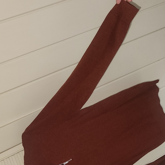 TOPMAN RUST QUARTER ZIP. SWEATER FOR MEN - Picture 3 of 6